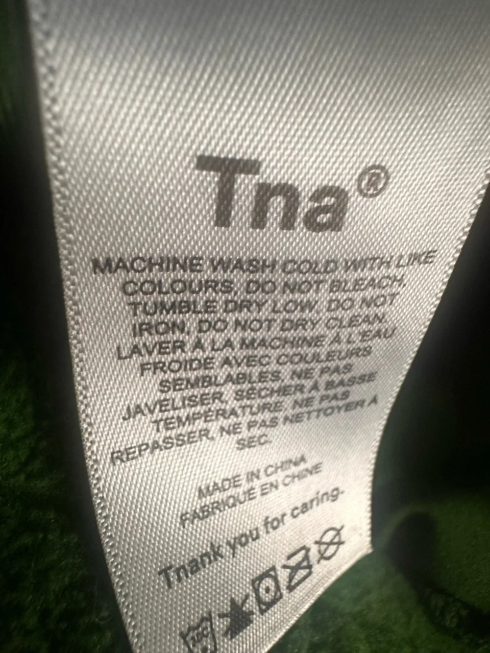TNA Green Fleece Joggers Size Small